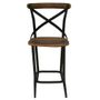 Chairs - Bar stool II, wood and metal, industrial design - JP2B DECORATION
