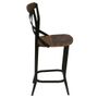 Chairs - Bar stool II, wood and metal, industrial design - JP2B DECORATION
