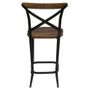 Chairs - Bar stool II, wood and metal, industrial design - JP2B DECORATION