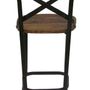 Chairs - Bar stool II, wood and metal, industrial design - JP2B DECORATION
