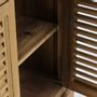 Bookshelves - Vintage industrial display cabinet in recycled wood, 223 cm, 4 shelves - JP2B DECORATION