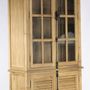 Bookshelves - Vintage industrial display cabinet in recycled wood, 223 cm, 4 shelves - JP2B DECORATION