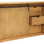 Buffets - Enfilade Atelier en bois recyclé, 180 cm, style industriel vintage - JP2B DECORATION