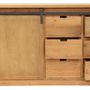 Buffets - Enfilade Atelier en bois recyclé, 180 cm, style industriel vintage - JP2B DECORATION