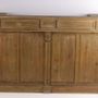 Buffets - Comptoir en bois recyclé, 180 cm, 3 tiroirs, style industriel vintage - JP2B DECORATION