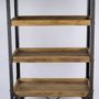 Sideboards - Industrial vintage cart in metal and recycled wood, 170 cm - JP2B DECORATION