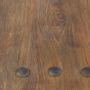 Coffee tables - Industrial vintage trestle coffee table in recycled wood, 110 cm - JP2B DECORATION