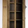 Bookshelves - Industrial display cabinet in recycled wood and metal, 240 cm, 4 shelves and 2 drawers - JP2B DECORATION