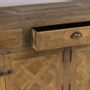 Buffets - Enfilade industrielle en métal et bois recyclé, 180 cm, 3 tiroirs, style vintage - JP2B DECORATION