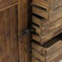 Sideboards - Industrial sideboard in recycled wood, 160 cm, 3 drawers, vintage style - JP2B DECORATION