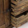 Sideboards - Industrial sideboard in recycled wood, 160 cm, 3 drawers, vintage style - JP2B DECORATION