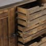 Sideboards - Industrial sideboard in recycled wood, 160 cm, 3 drawers, vintage style - JP2B DECORATION