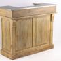 Sideboards - Industrial counter in recycled wood, 120 cm, 2 drawers and 3 shelves - JP2B DECORATION
