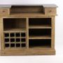 Sideboards - Industrial counter in recycled wood, 120 cm, 2 drawers and 3 shelves - JP2B DECORATION