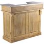 Sideboards - Industrial counter in recycled wood, 120 cm, 2 drawers and 3 shelves - JP2B DECORATION
