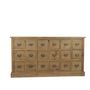 Sideboards - Vintage industrial trade sideboard in recycled wood, 160 cm, 9 drawers - JP2B DECORATION