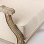 Sofas - Louis XVI-style sofa, 3 seats, elm wood and cushion seating - JP2B DECORATION