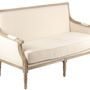 Sofas - Louis XVI-style sofa, 3 seats, elm wood and cushion seating - JP2B DECORATION