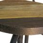 Tabourets - Tabouret de bar III en bois et métal, assise réglable, design industriel - JP2B DECORATION