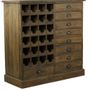 Sideboards - Vintage industrial buffet base in recycled wood, 110 cm, 9 drawers - JP2B DECORATION