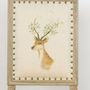 Chaises - Chaise de table Louis XVI, style vintage, 100 cm, finition jaune vieilli - JP2B DECORATION