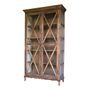 Wardrobe - Glass door wardrobe in recycled wood, natural and authentic design - JP2B DECORATION