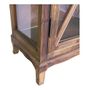 Wardrobe - Glass door wardrobe in recycled wood, natural and authentic design - JP2B DECORATION