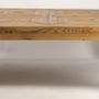 Tables basses - Table basse en bois recyclé, 130 cm, style vintage industriel - JP2B DECORATION