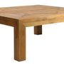 Tables basses - Table basse en bois recyclé, 130 cm, style vintage industriel - JP2B DECORATION