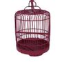 Objets de décoration - Cage à oiseau décorative en bambou, design vintage, rouge - JP2B DECORATION