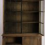 Bookshelves - Industrial two-part sideboard in recycled wood and metal, 245 cm, 4 shelves - JP2B DECORATION