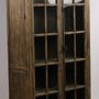 Wardrobe - Vintage industrial wardrobe in recycled wood, 123 cm, 4 shelves - JP2B DECORATION