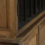 Bookshelves - Industrial two-part sideboard in recycled wood and metal, 245 cm, 4 shelves - JP2B DECORATION