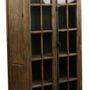 Wardrobe - Vintage industrial wardrobe in recycled wood, 123 cm, 4 shelves - JP2B DECORATION