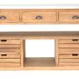 Buffets - Îlot de rangement Balthazar en bois recyclé, 140 cm, 7 tiroirs et 2 étagères - JP2B DECORATION