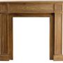 Console table - Stack fireplace mantel recycled wood, cozy rustic design - JP2B DECORATION