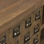 Buffets - Enfilade Milwaukee fer et bois, porte coulissante et tiroirs - JP2B DECORATION