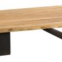 Tables basses - Table basse Carat bois recyclé et métal, style industriel 160 cm - JP2B DECORATION
