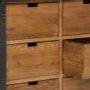 Buffets - Enfilade Atelier bois et fer, porte coulissante et tiroirs - JP2B DECORATION