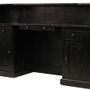 Buffets - Comptoir Manchester en pin, noir vintage, avec rangement bouteilles - JP2B DECORATION