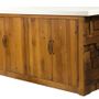 Buffets - Table basse Woody bois recyclé et acier, style industriel 120 cm - JP2B DECORATION