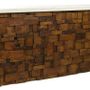 Buffets - Table basse Woody bois recyclé et acier, style industriel 120 cm - JP2B DECORATION