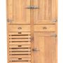 Wardrobe - Fridge-style cabinet recycled wood, 5 drawers, vintage design - JP2B DECORATION