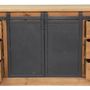 Buffets - Cabinet industriel bois et métal, 6 tiroirs, design robuste - JP2B DECORATION