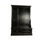 Buffets - Porte-manteau en bois recyclé noir, 2 tiroirs, style industriel - JP2B DECORATION
