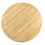 Round Bali coffee table, elm wood, natural style, 100 cm - JP2B DECORATION