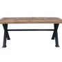 Tables Salle à Manger - Table de repas industrielle, bois recyclé et métal, 200 cm - JP2B DECORATION