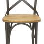 Chaises - Chaise de bar en bois massif, design vintage et confortable - JP2B DECORATION