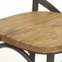 Chaises - Chaise de bar en bois massif, design vintage et confortable - JP2B DECORATION