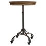 Other tables - Tea Stand, wood and metal, vintage industrial design - JP2B DECORATION